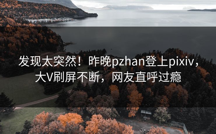 发现太突然！昨晚pzhan登上pixiv，大V刷屏不断，网友直呼过瘾